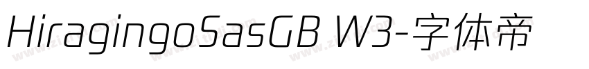 HiragingoSasGB W3字体转换